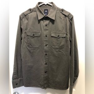 Gray twill shirt - GAP